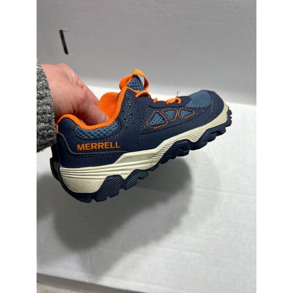 Merrell trail river A/C orange blue child sneaker boys size 12 M - Picture 5 of 8